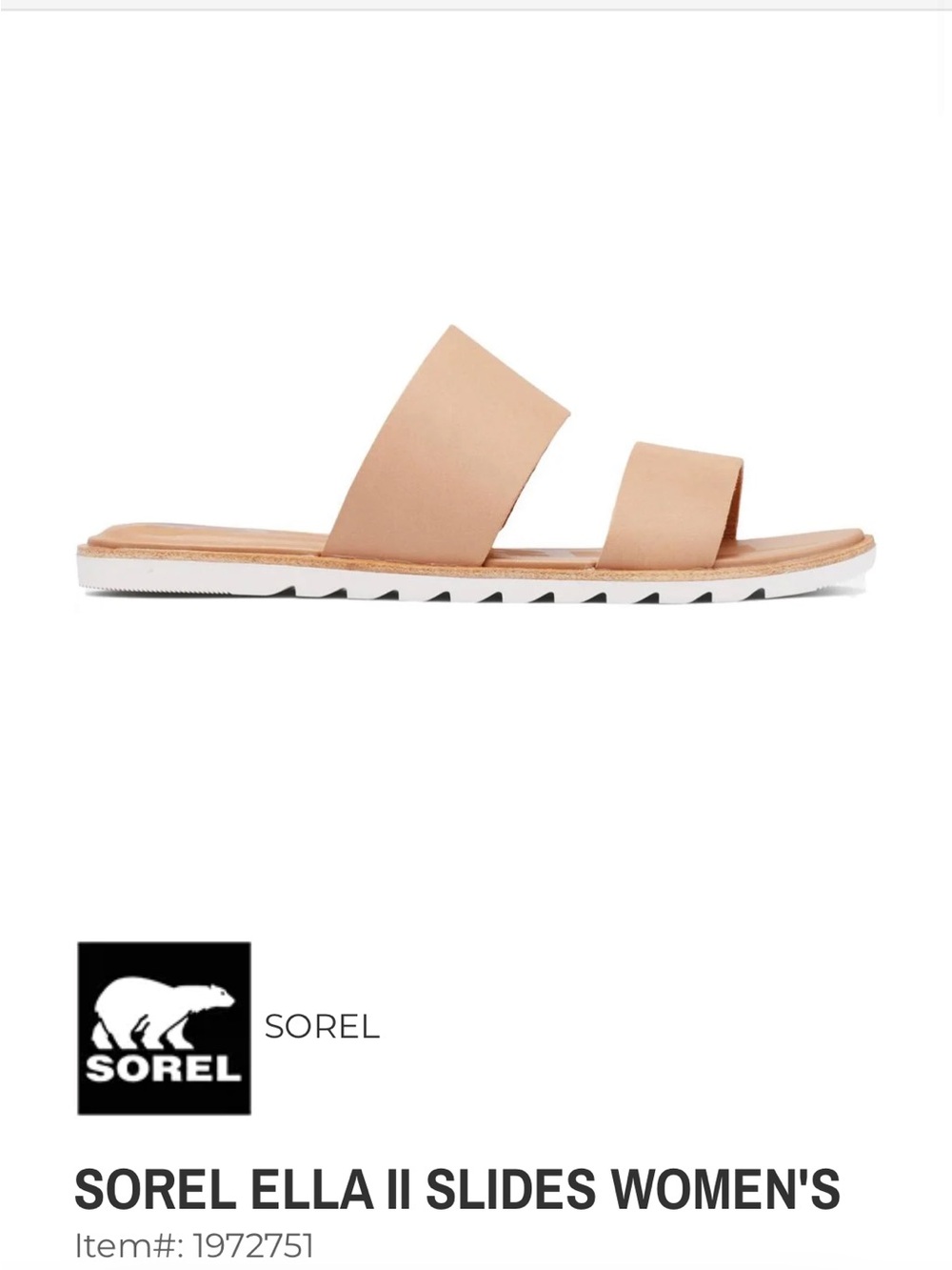 Sorel Ella II Slide - Women's Nude Tan